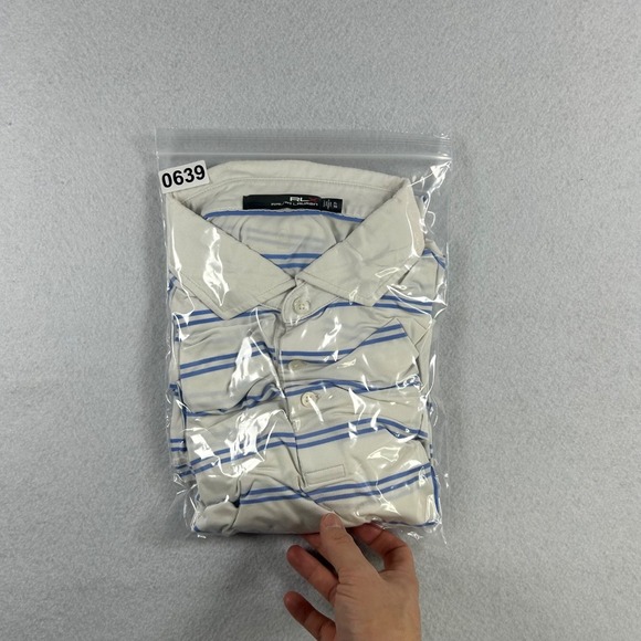 RLX Ralph Lauren Polo Shirt Men's XL White TPC Sawgrass Golf Striped Performance - Picture 11 of 11